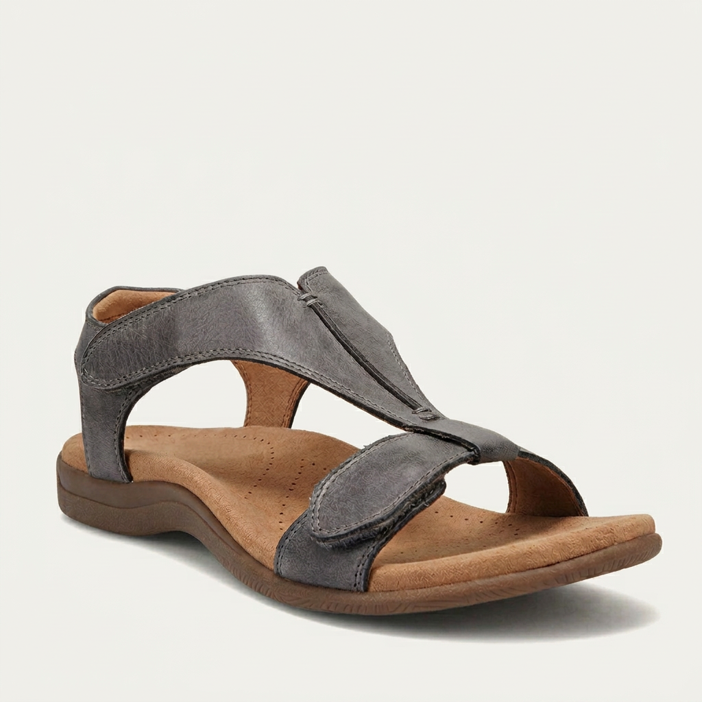 Sandales Femme Bride T Surpiqûres Contrastées