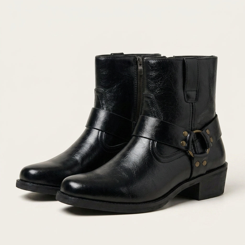 Bottines Cowboy Homme à Boucle