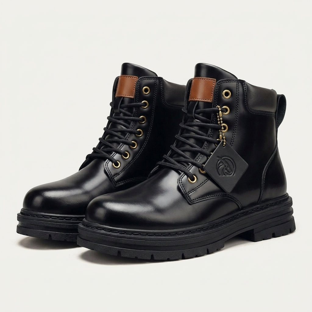 Bottines Montantes à Lacets Homme