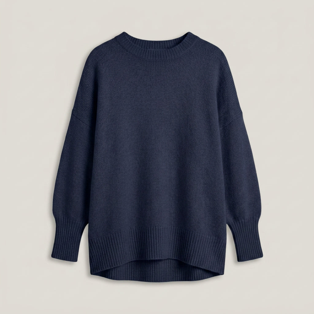 Pull Oversize Femme à Col Rond