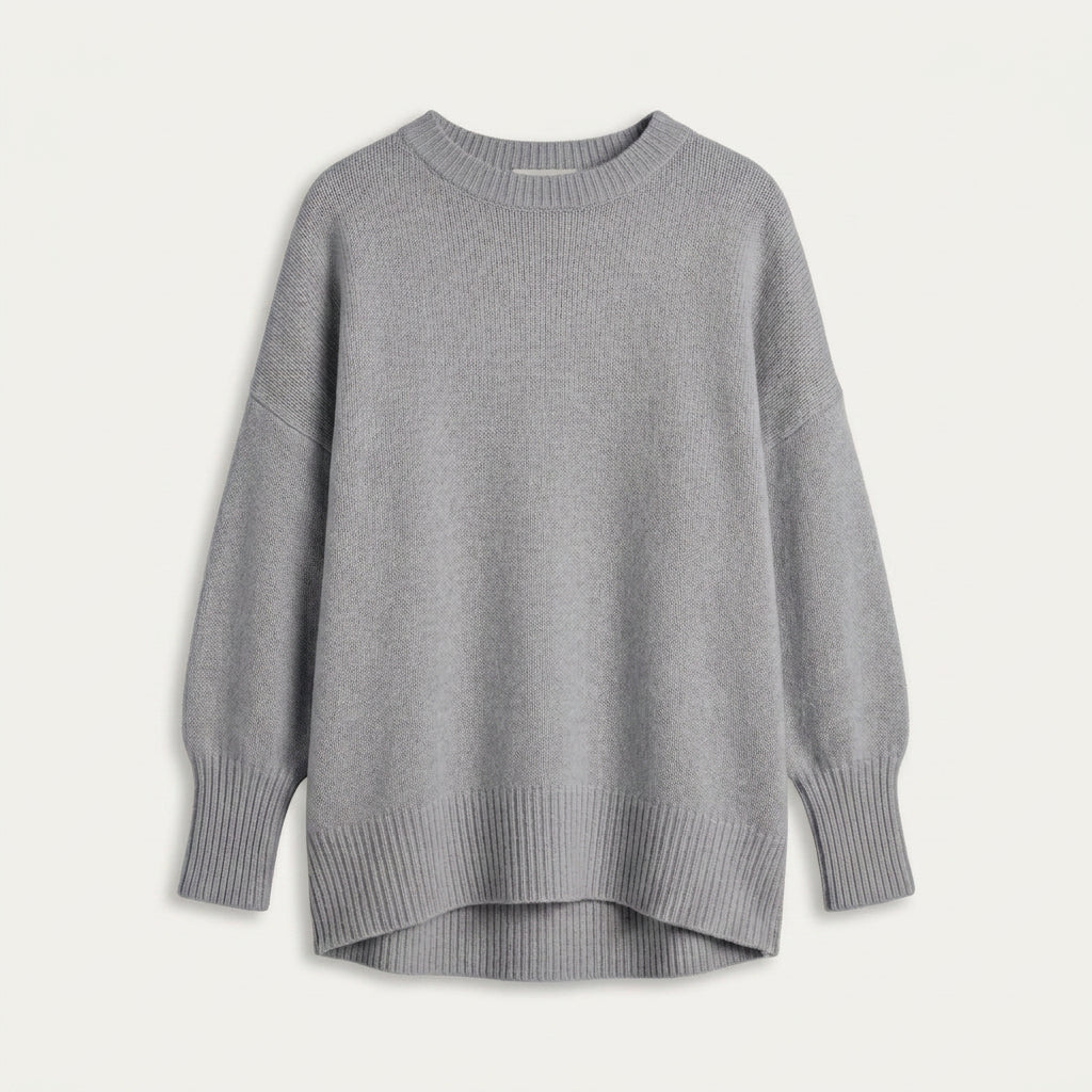 Pull Oversize Femme à Col Rond