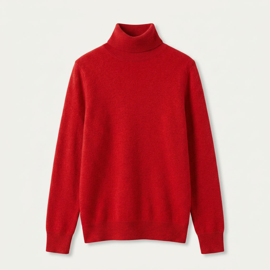 Pull Femme en Laine Col Roulé