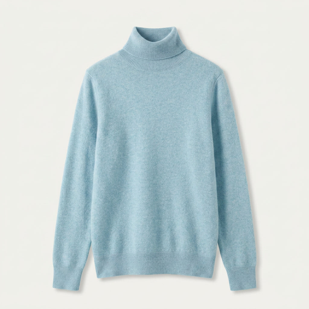 Pull Femme en Laine Col Roulé