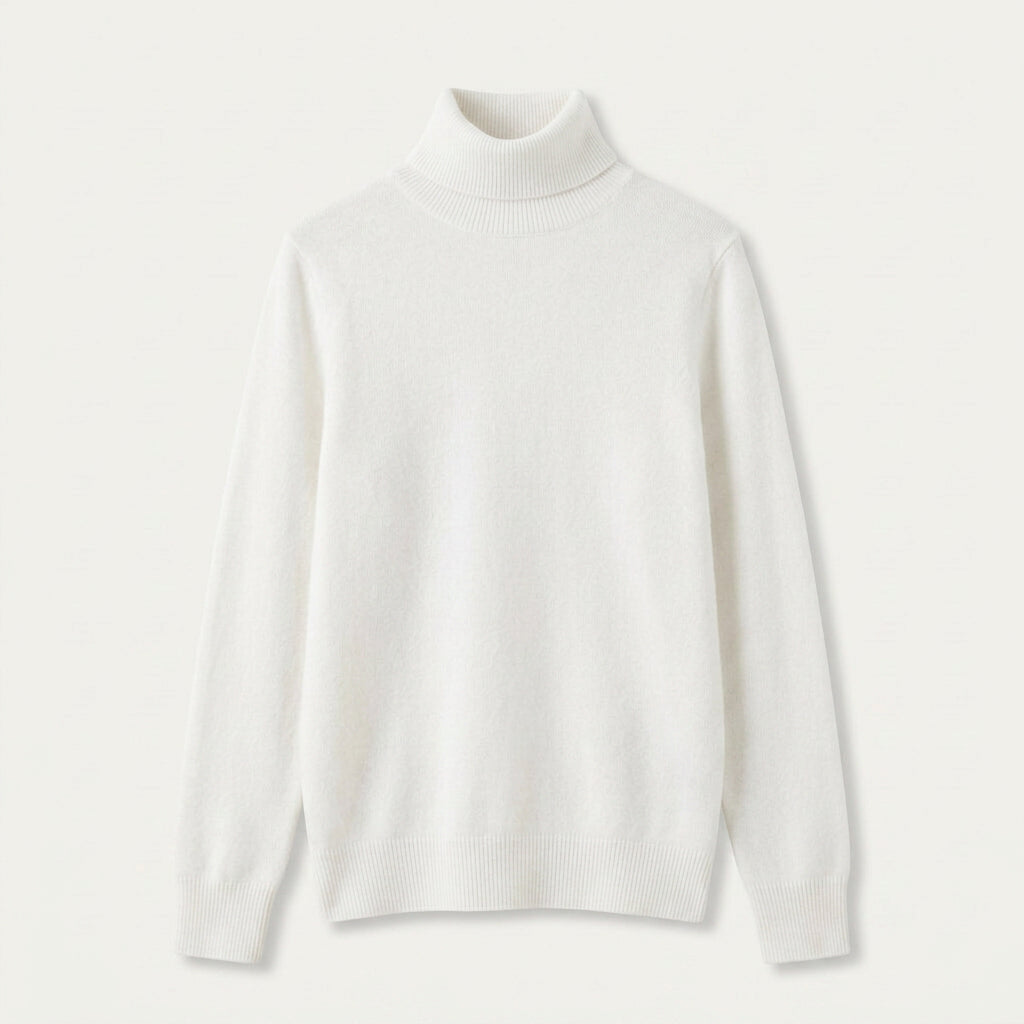 Pull Femme en Laine Col Roulé