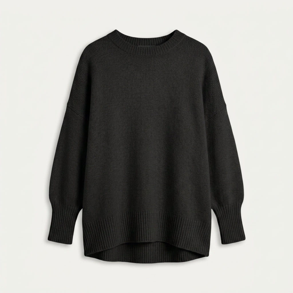 Pull Oversize Femme à Col Rond