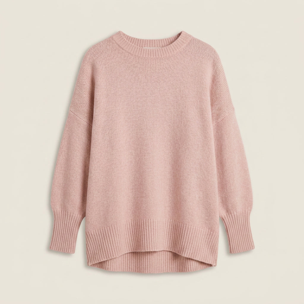 Pull Oversize Femme à Col Rond
