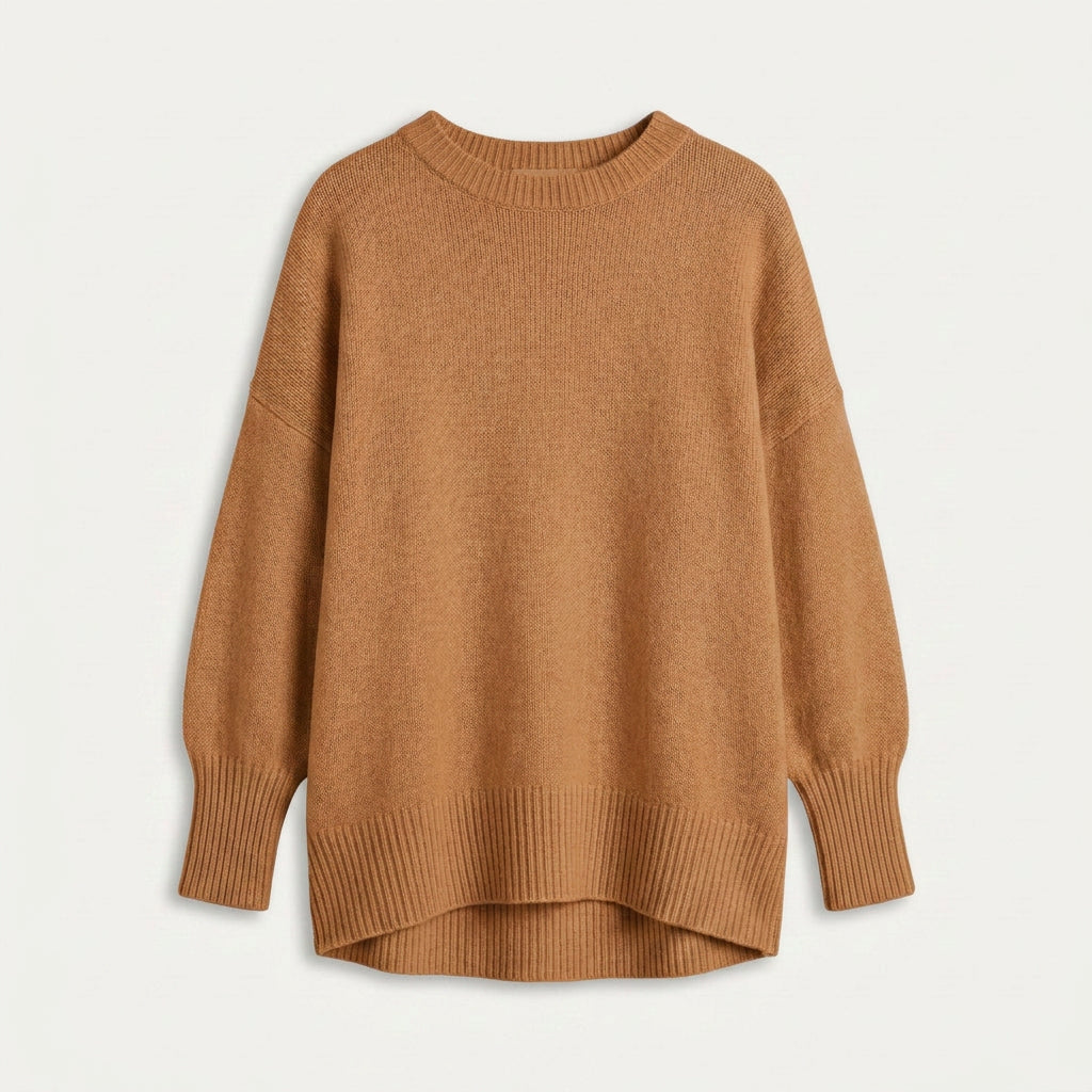 Pull Oversize Femme à Col Rond