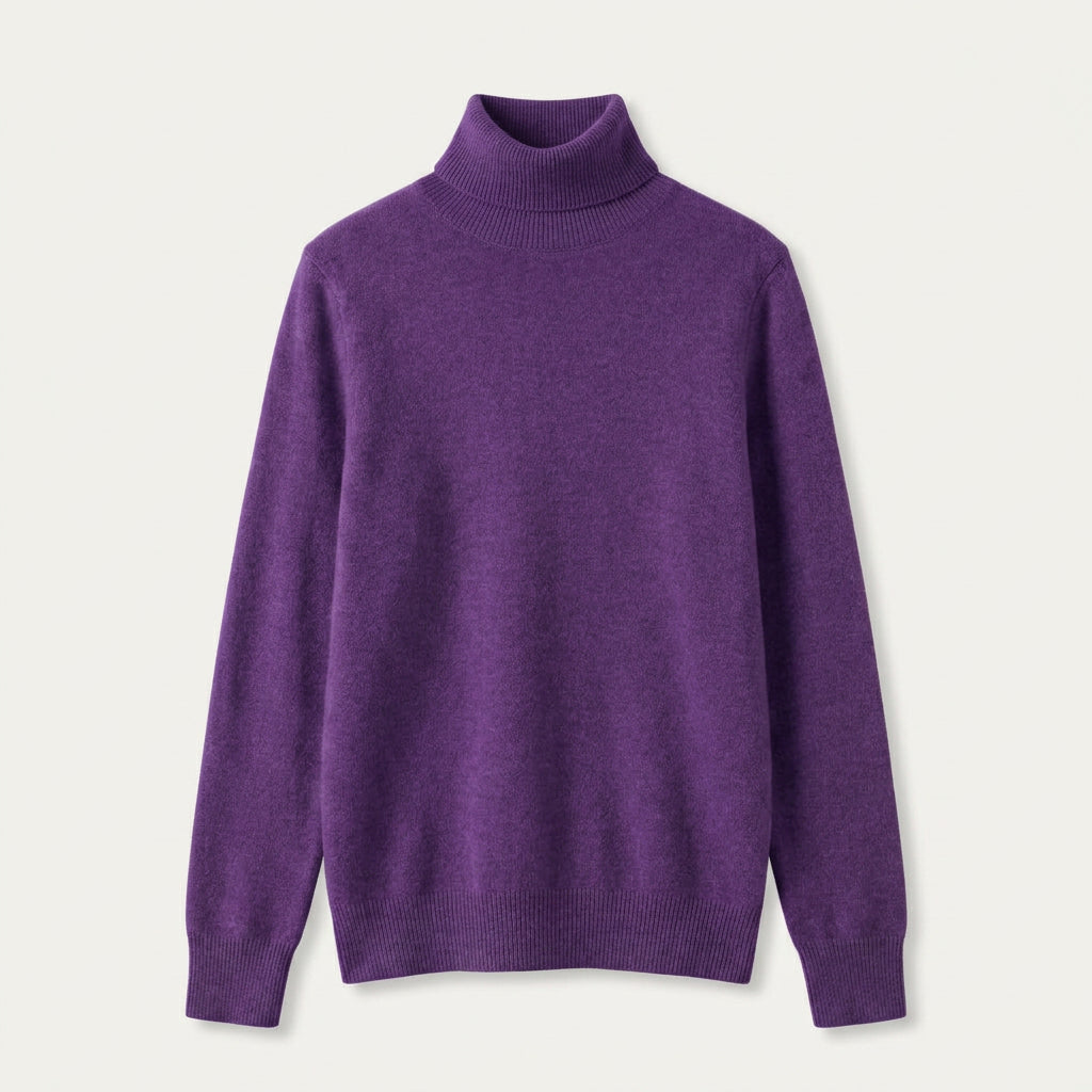 Pull Femme en Laine Col Roulé