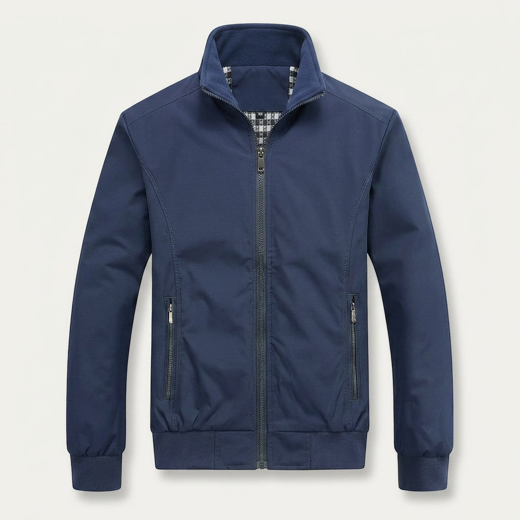 Veste Homme Zippée à Col Montant