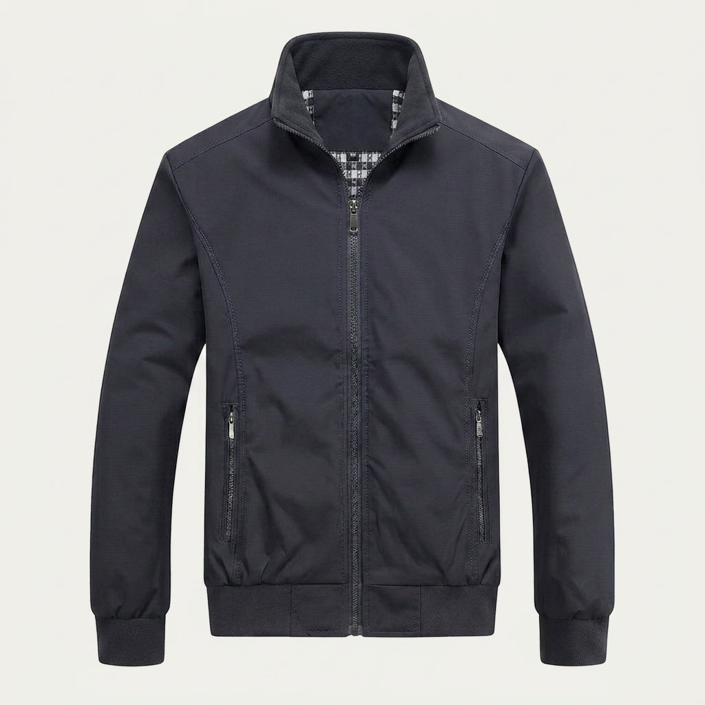 Veste Homme Zippée à Col Montant