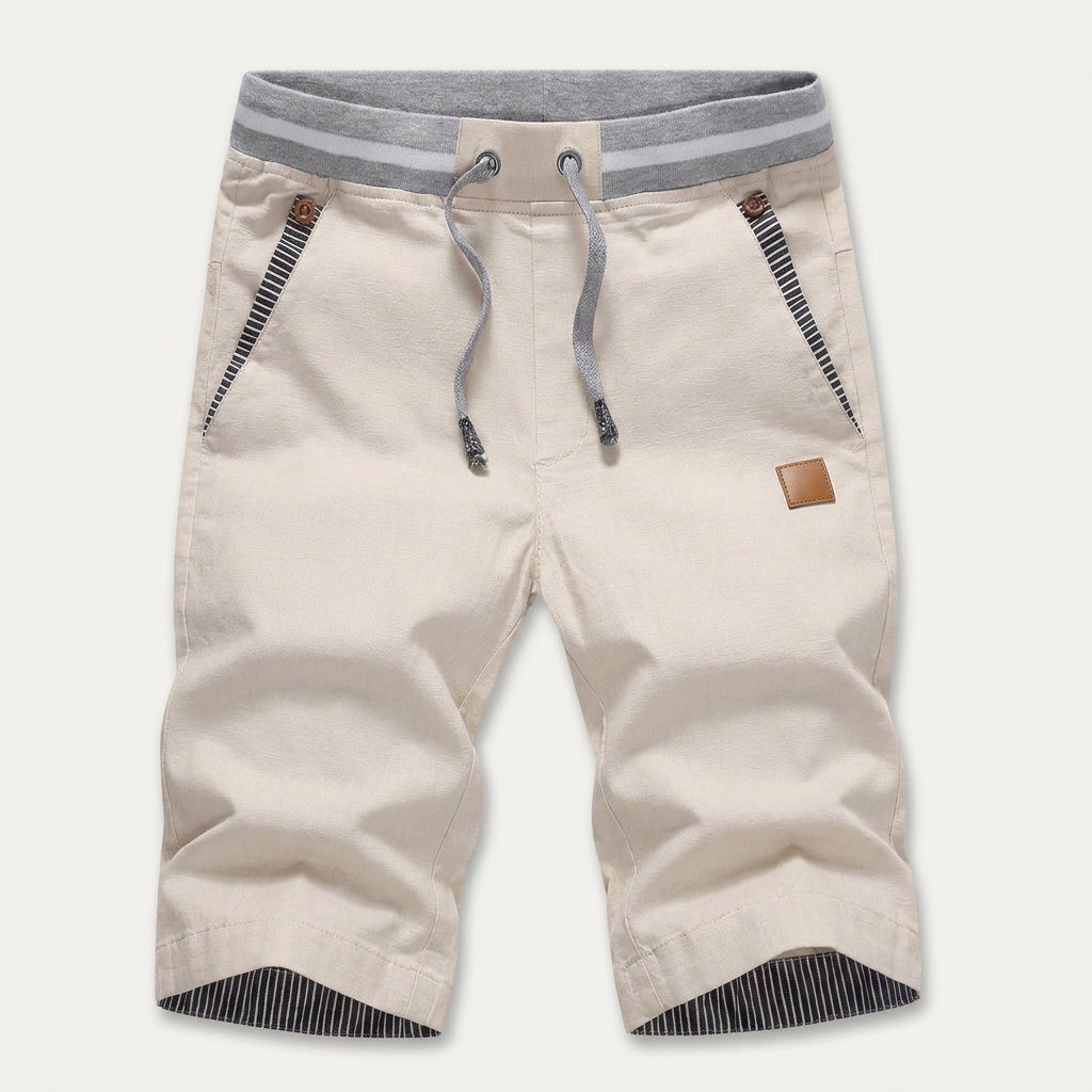 Short Homme Taille Ajustable Poches Contrastées
