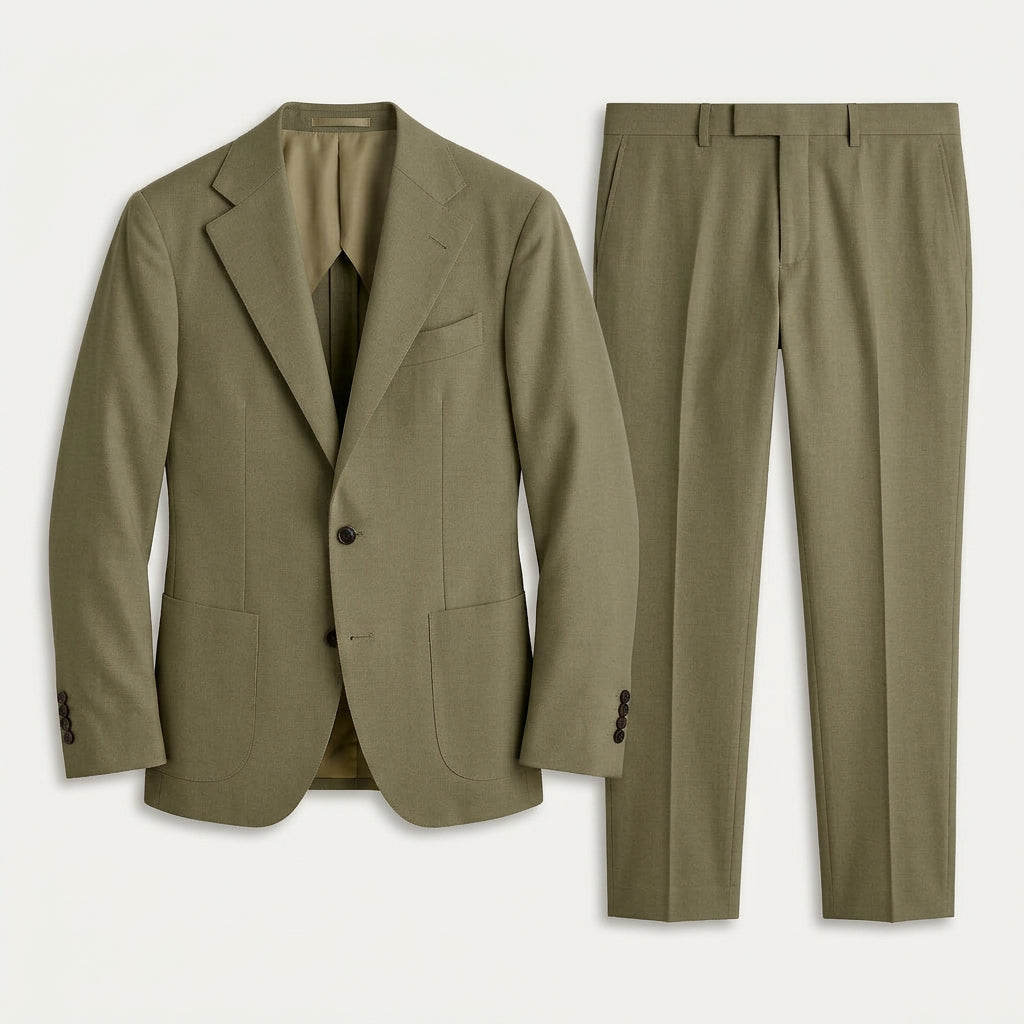 Costume Homme Deux Pièces Blazer Revers Crantés