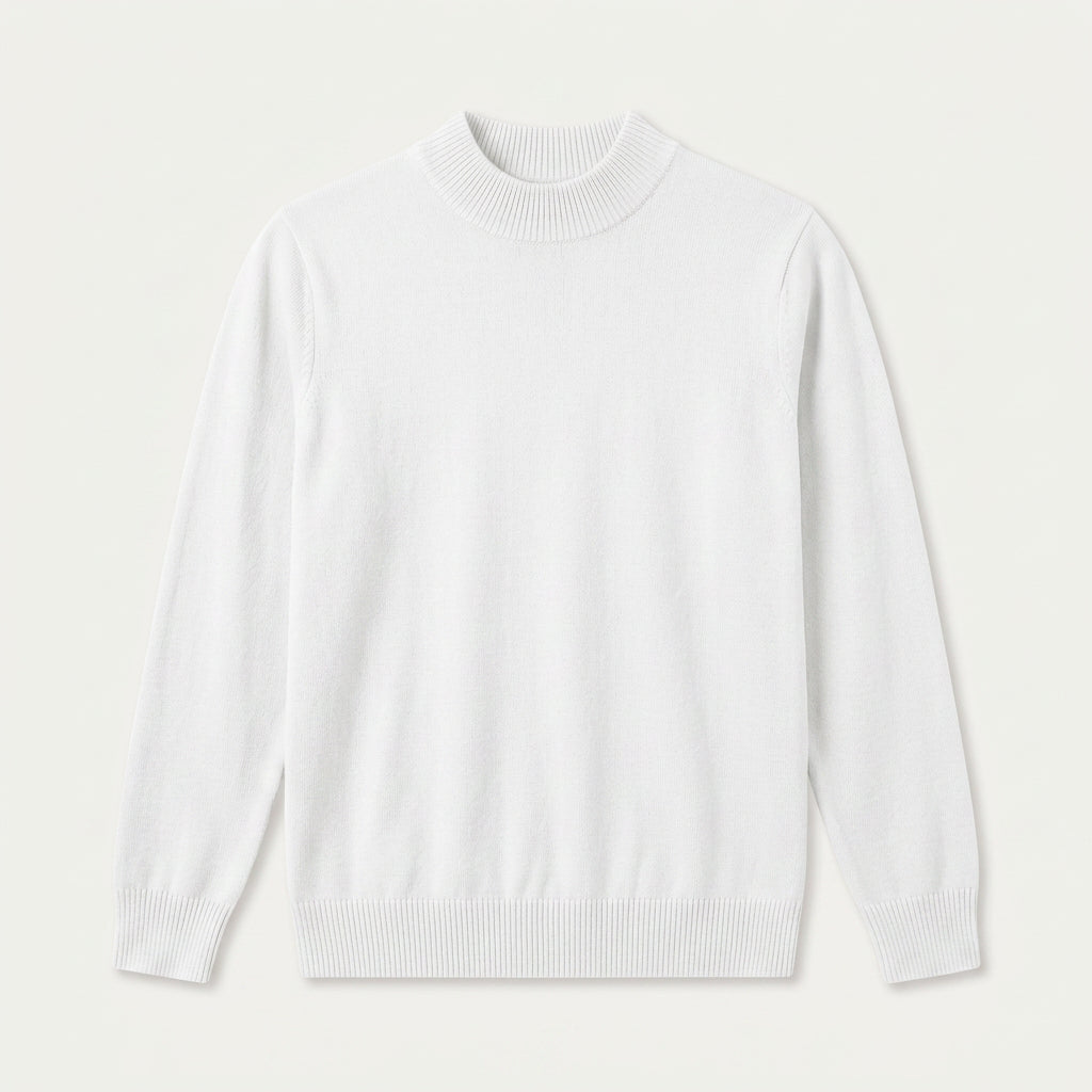 Pull Homme Col Montant en Maille