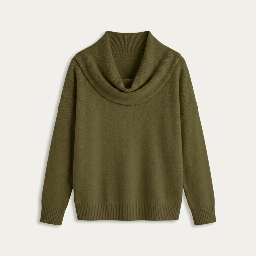 Pull Femme en Maille à Col Bénitier