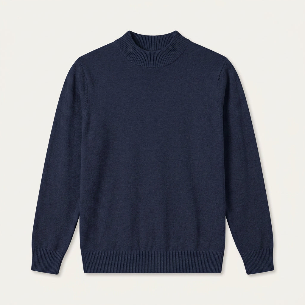 Pull Homme Col Montant en Maille