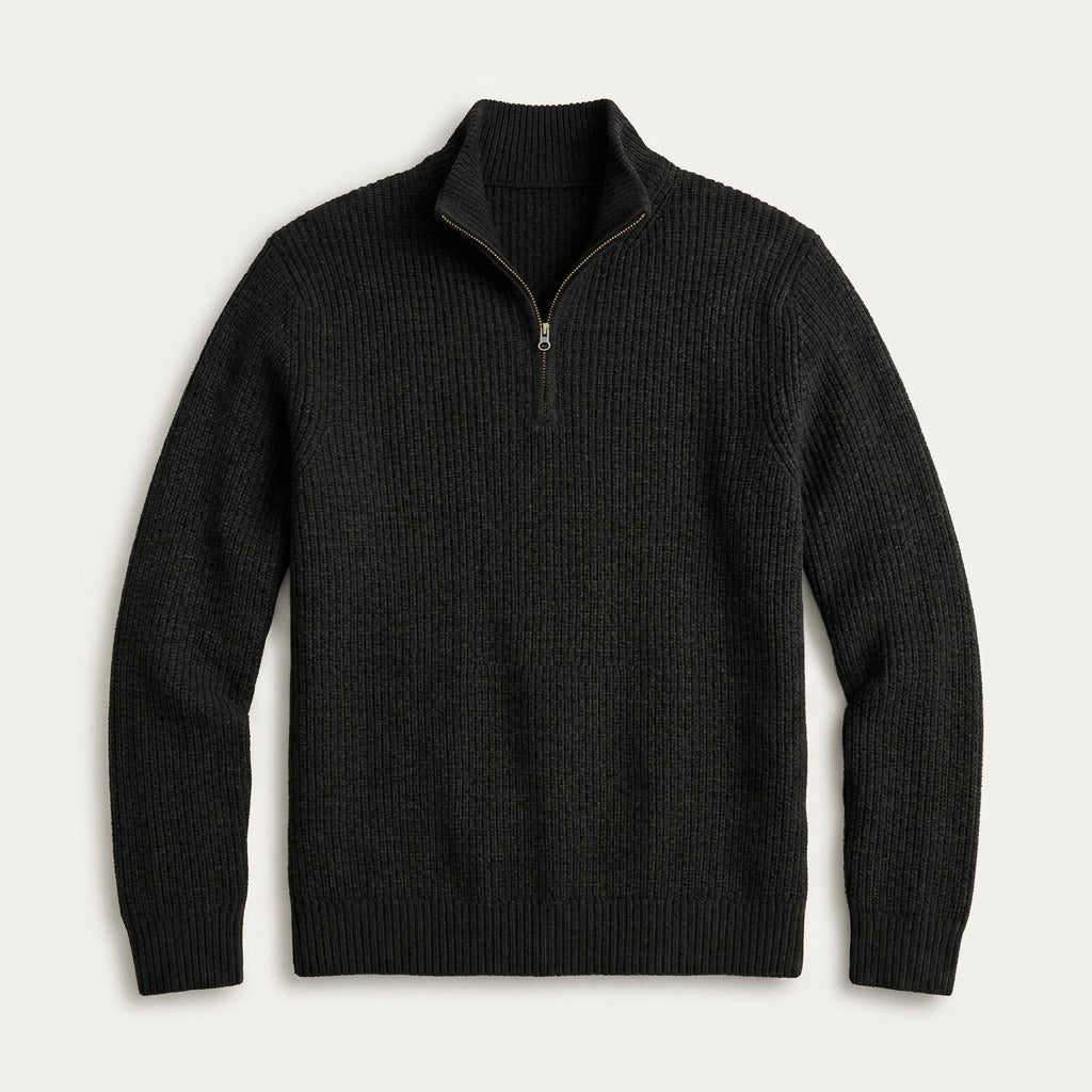 Pull Camionneur Homme en Maille Côtelée