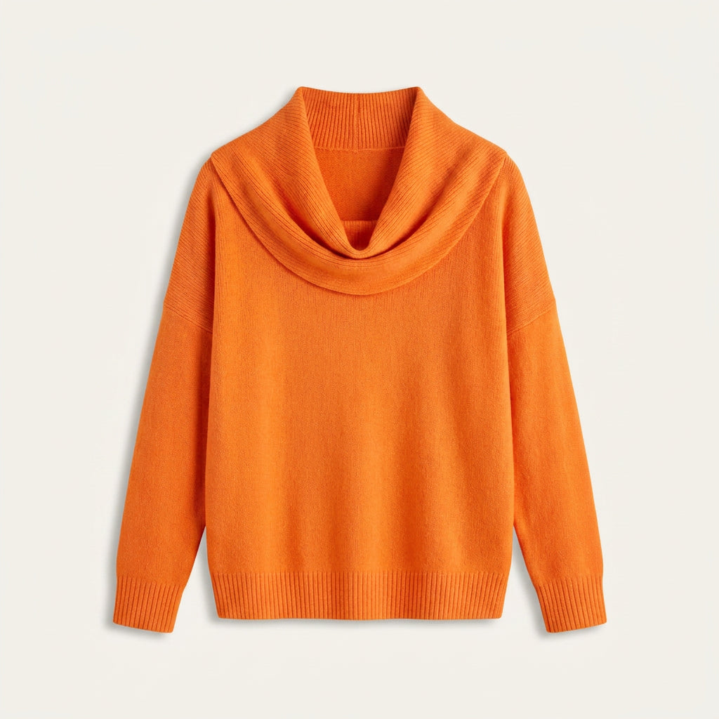 Pull Femme en Maille à Col Bénitier