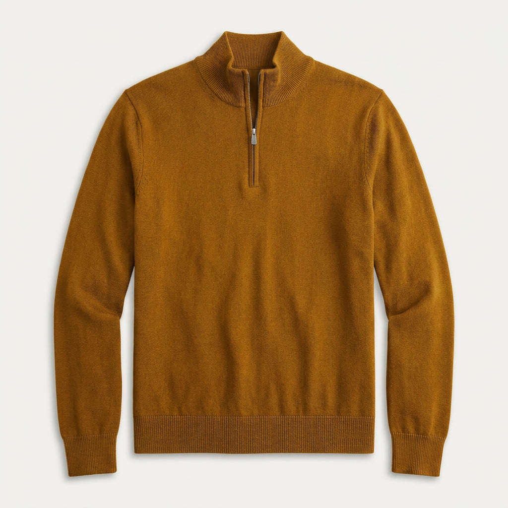 Pull Camionneur Homme Col Zippé