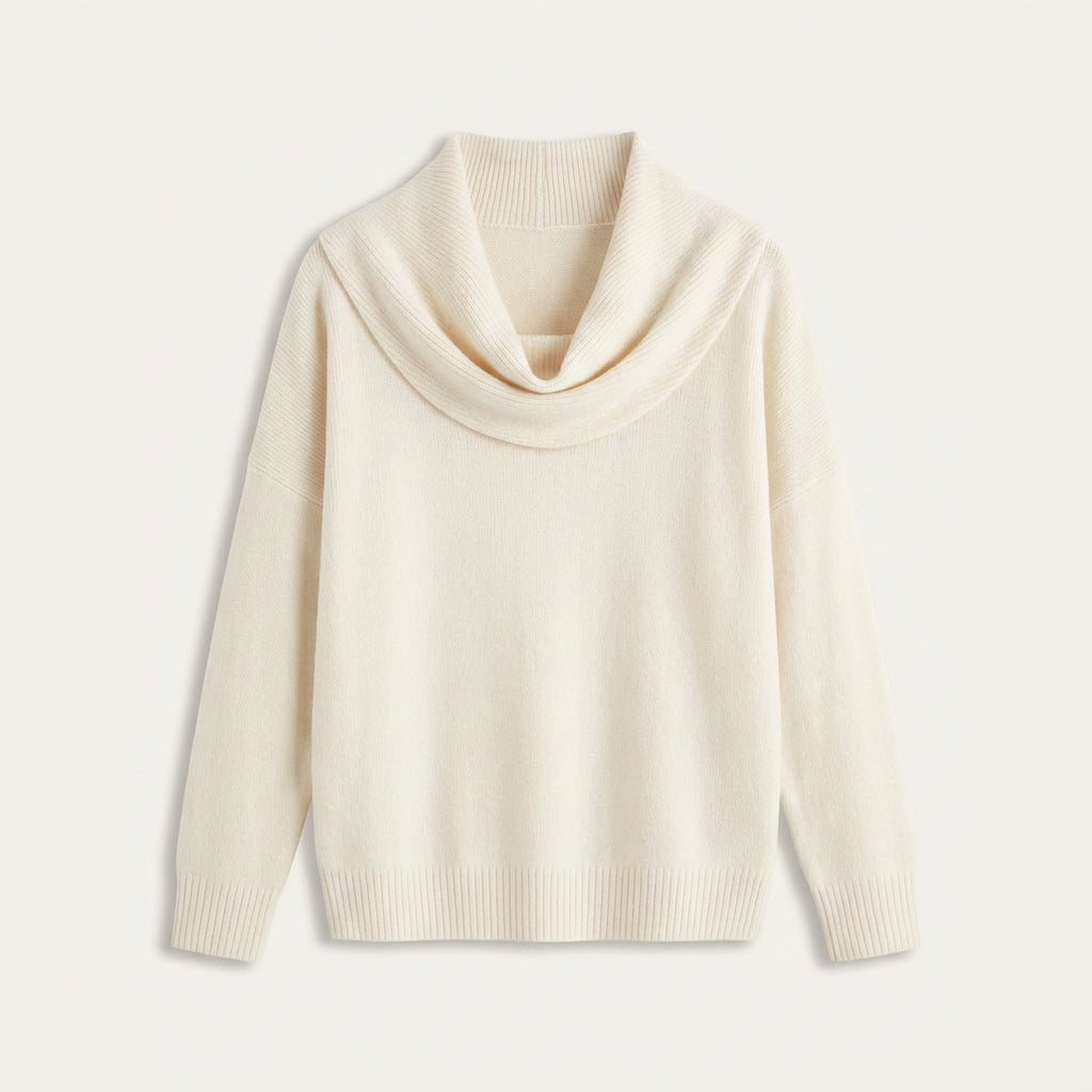 Pull Femme en Maille à Col Bénitier