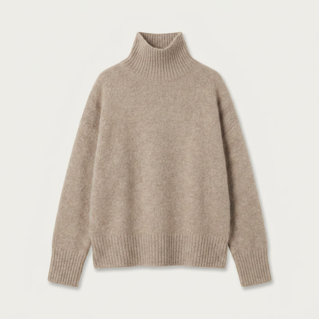 Pull Col Roulé Femme Oversize