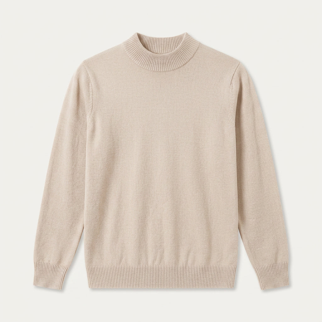 Pull Homme Col Montant en Maille