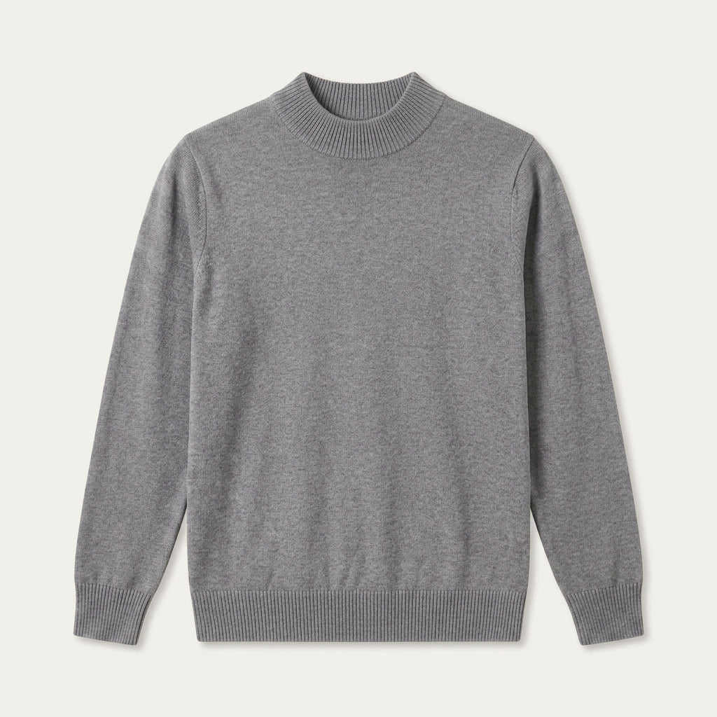 Pull Homme Col Montant en Maille