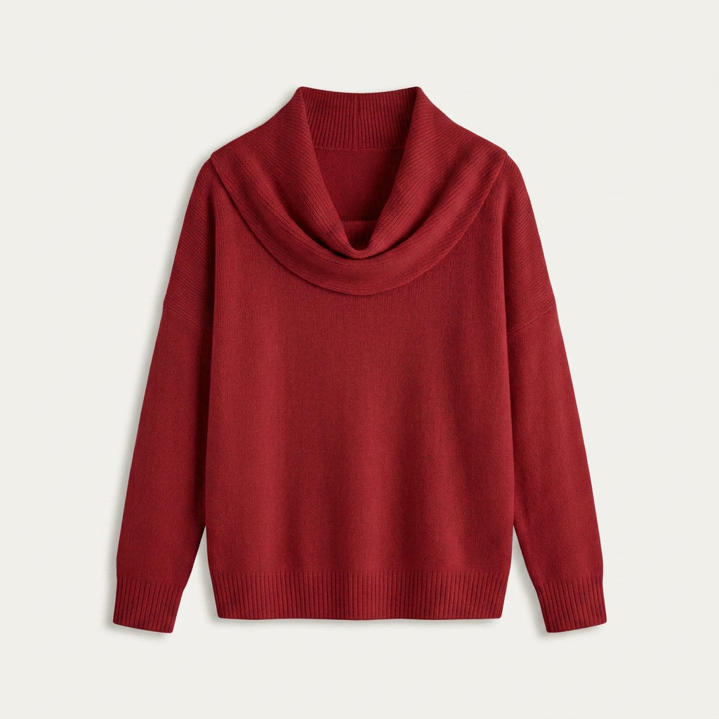 Pull Femme en Maille à Col Bénitier