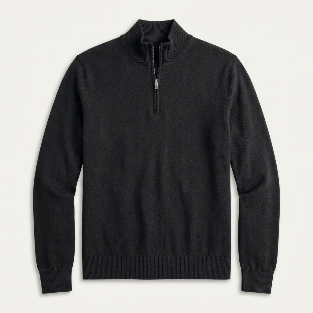 Pull Camionneur Homme Col Zippé