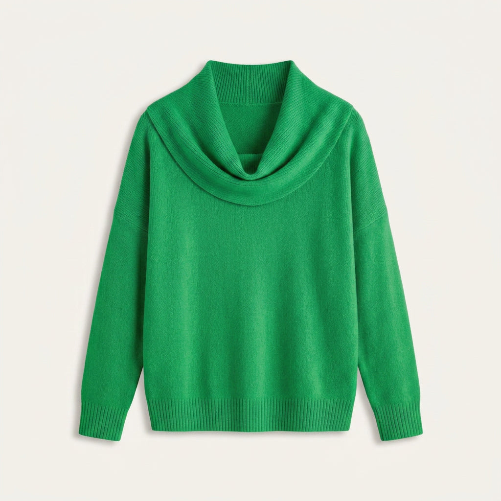 Pull Femme en Maille à Col Bénitier