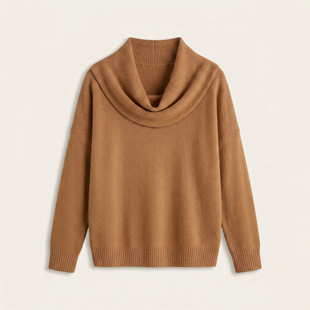 Pull Femme en Maille à Col Bénitier