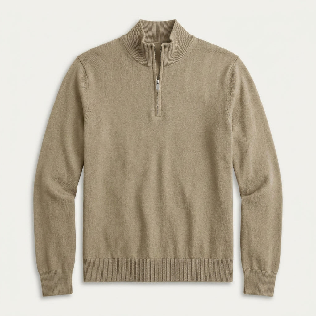 Pull Camionneur Homme Col Zippé