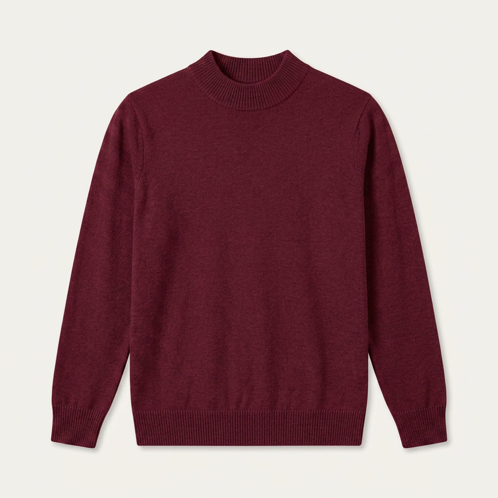 Pull Homme Col Montant en Maille