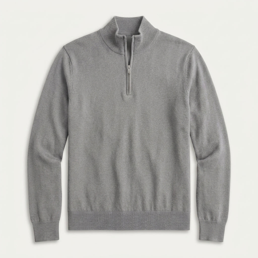 Pull Camionneur Homme Col Zippé