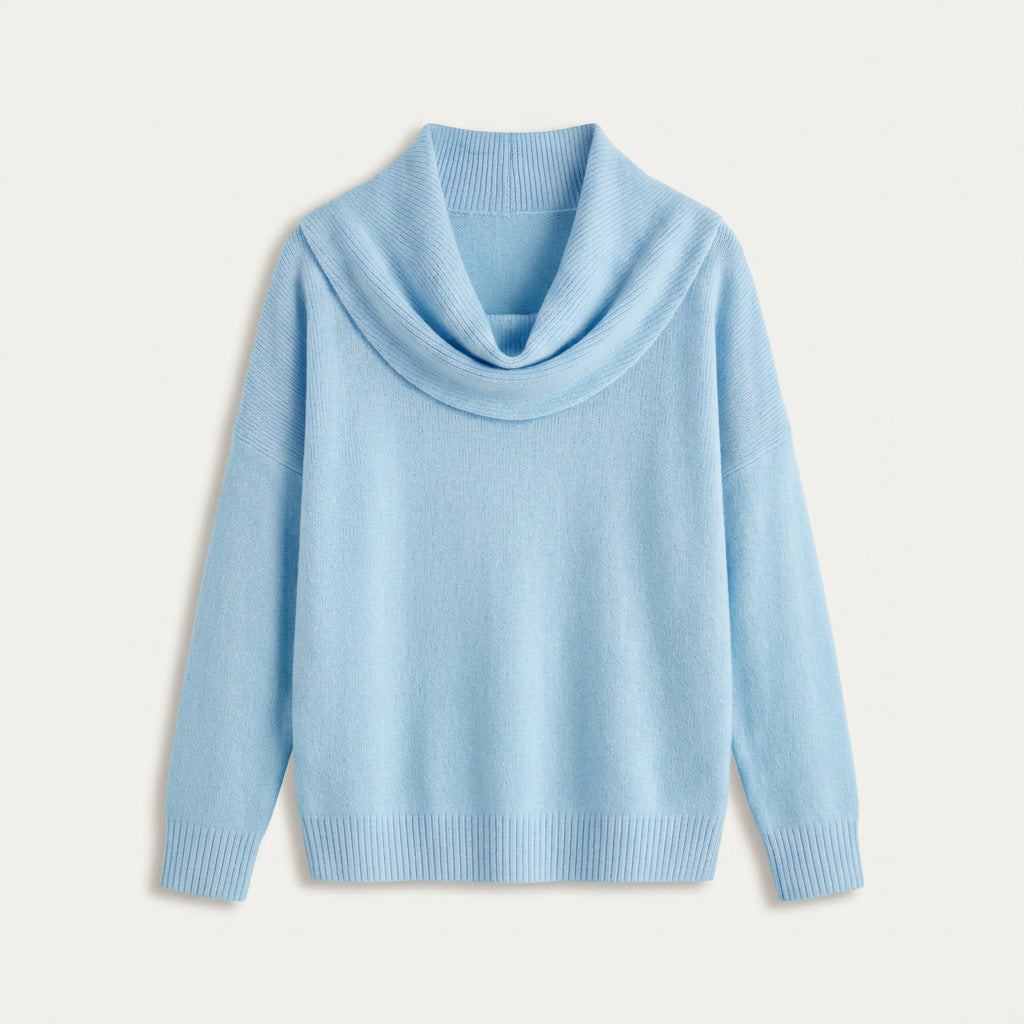 Pull Femme en Maille à Col Bénitier