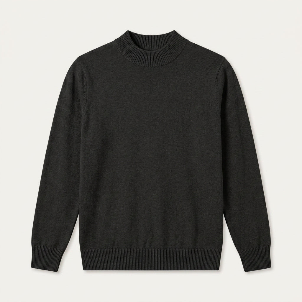 Pull Homme Col Montant en Maille