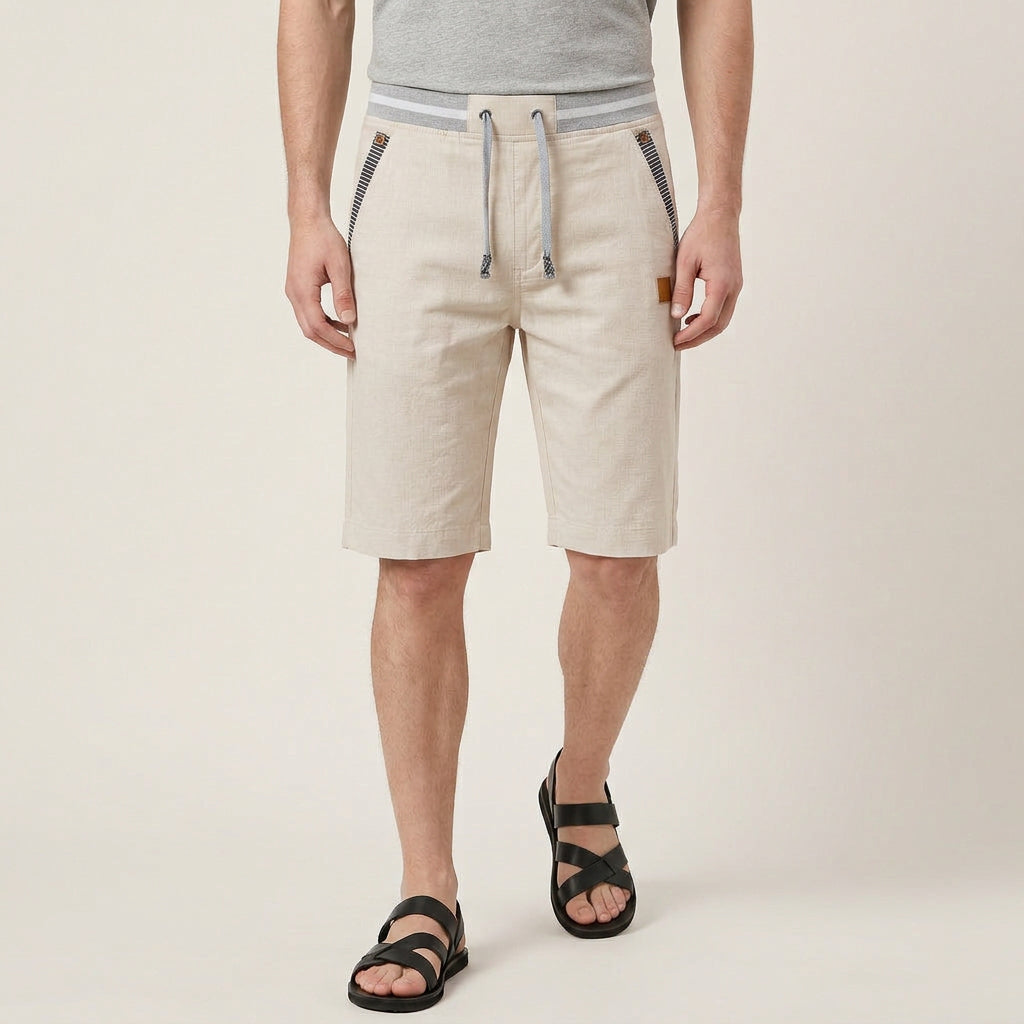 Short Homme Taille Ajustable Poches Contrastées