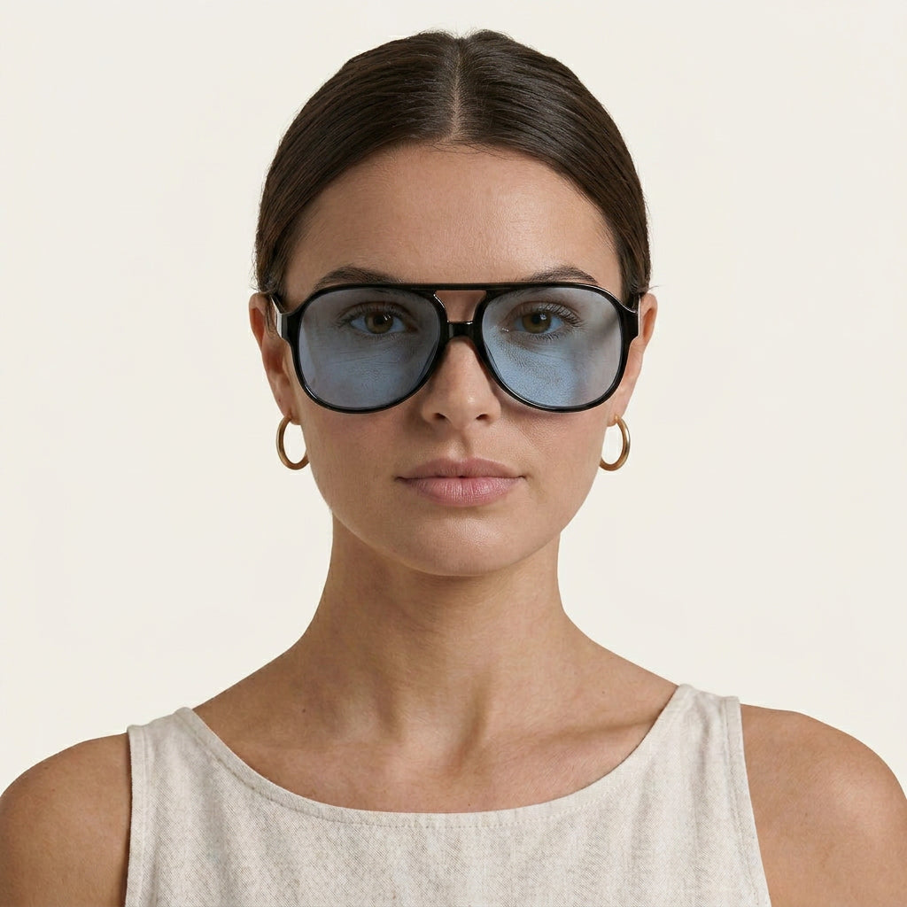 Lunettes De Soleil Aviateur Femme Verres Dégradés