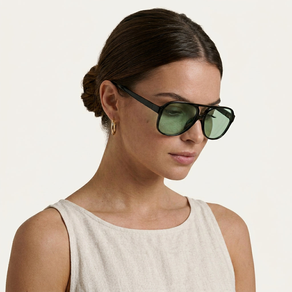 Lunettes De Soleil Aviateur Femme Verres Dégradés