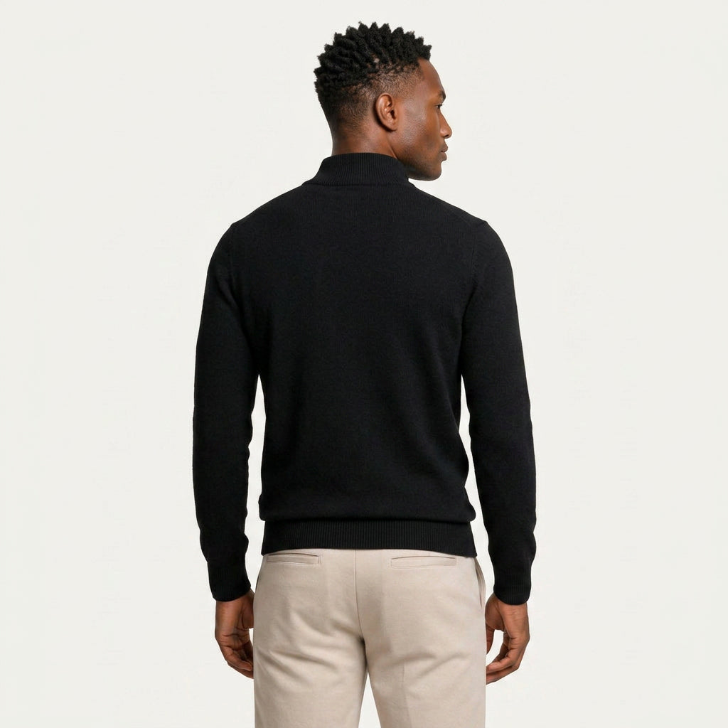 Pull Camionneur Homme Col Zippé