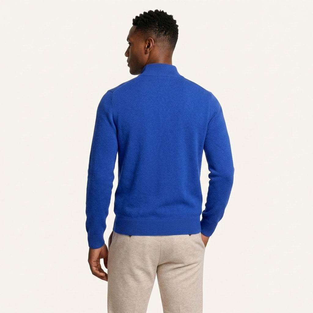 Pull Camionneur Homme Col Zippé