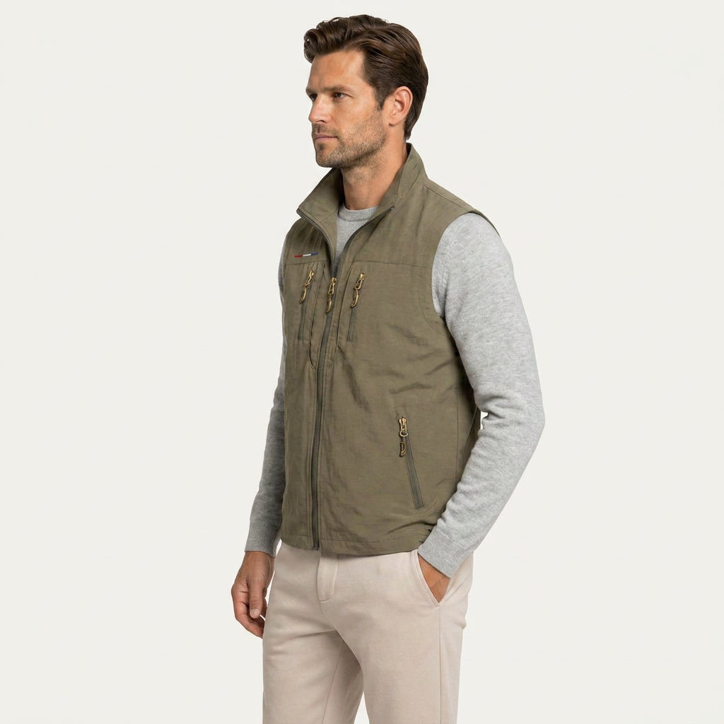 Gilet Sans Manches Homme Léger Zippé