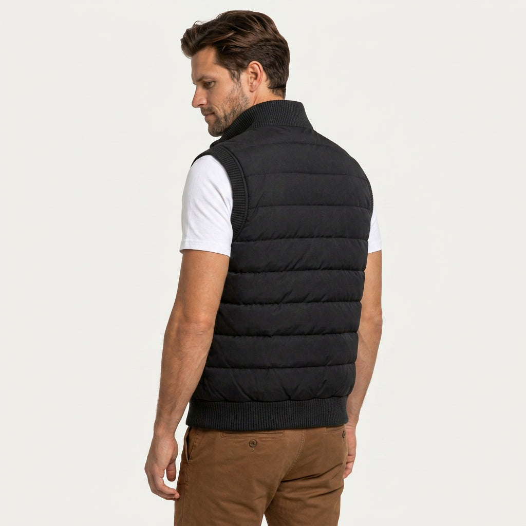 Doudoune Sans Manches Homme Doublée Chaude