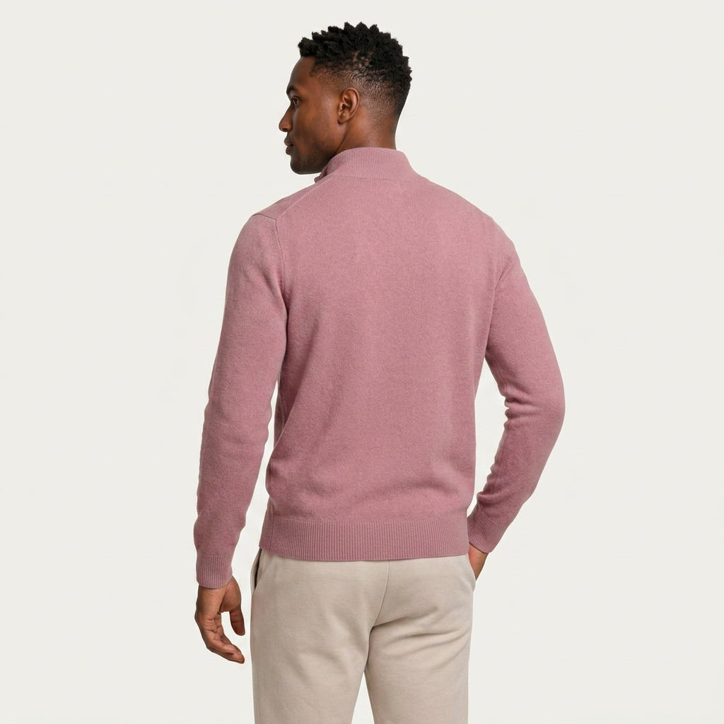 Pull Camionneur Homme Col Zippé