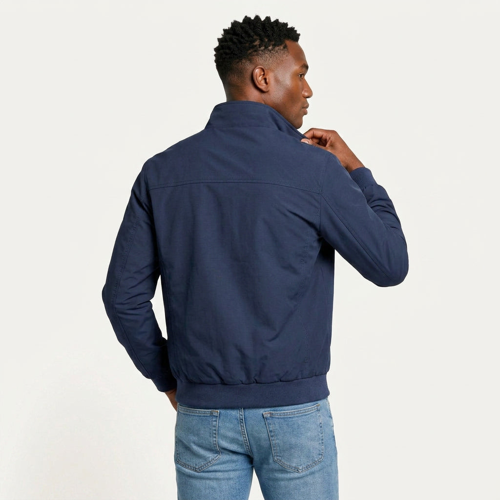 Veste Homme Zippée à Col Montant