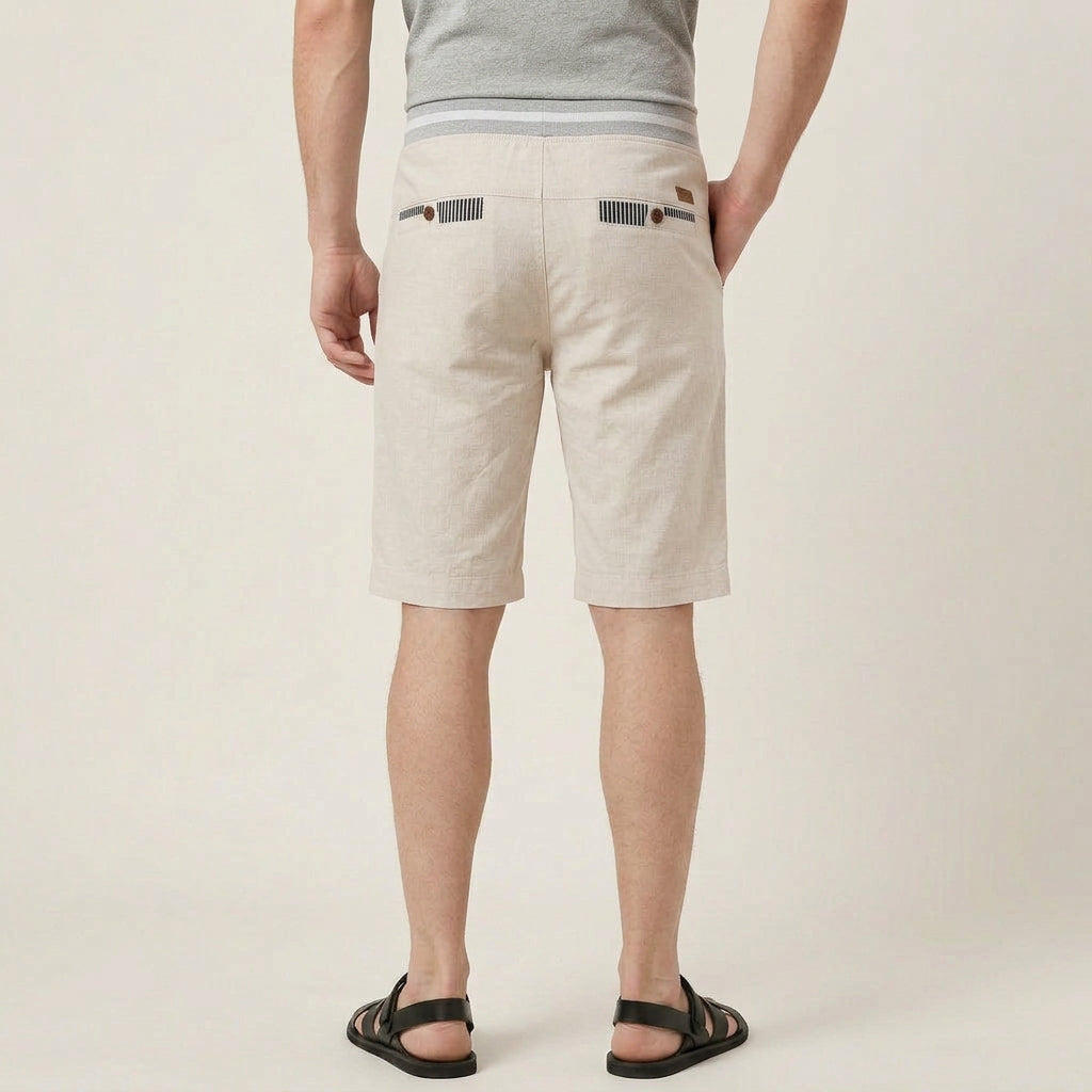 Short Homme Taille Ajustable Poches Contrastées
