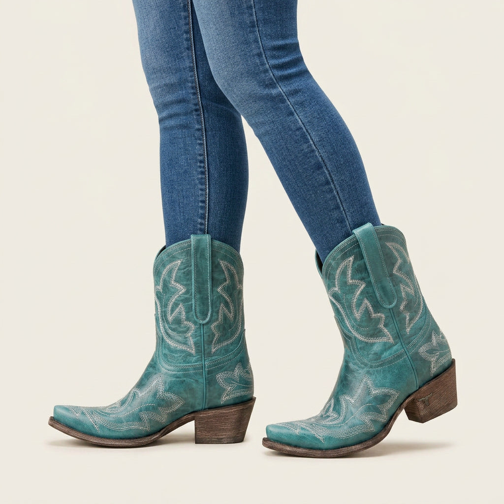 Bottines Western Femme à Bout Pointu