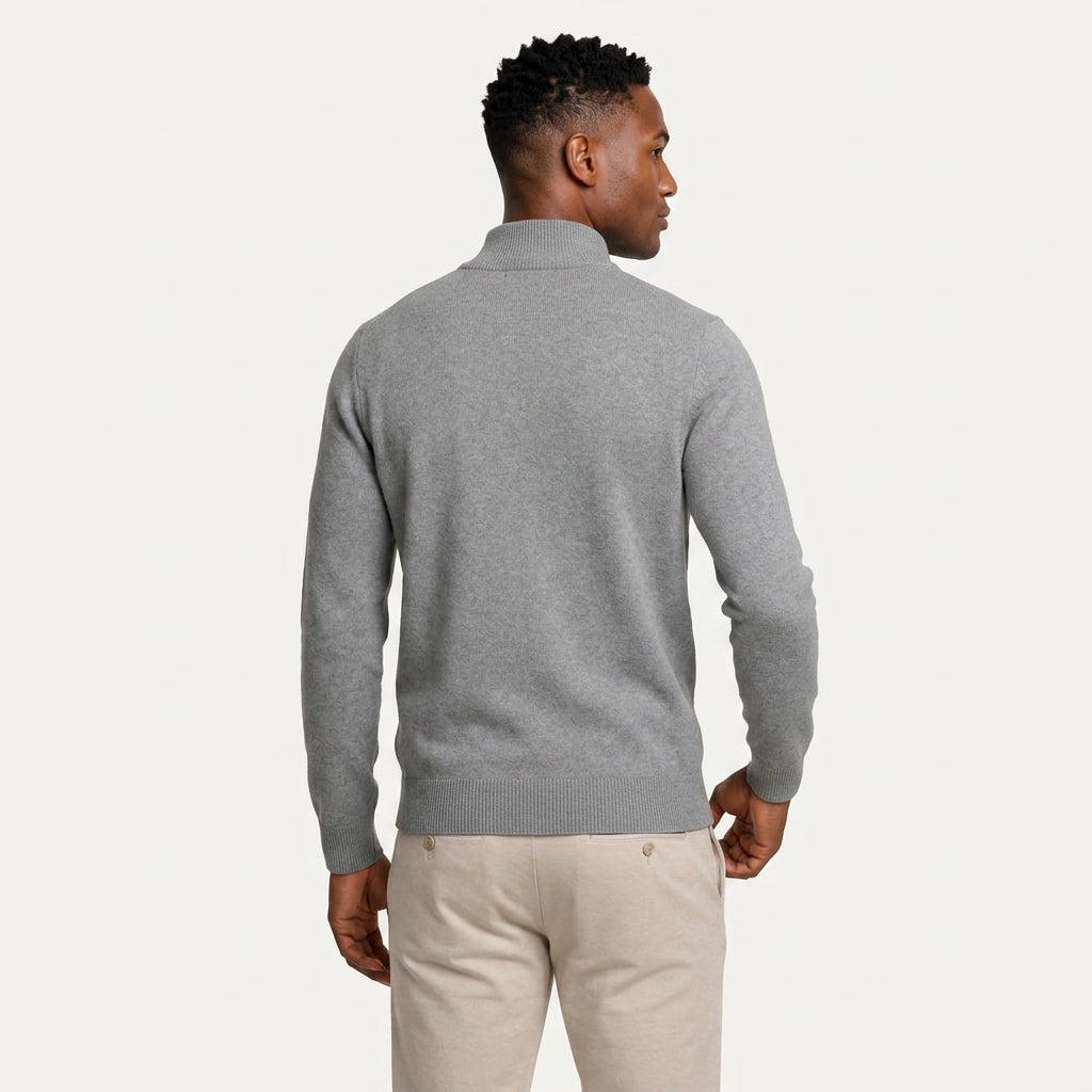 Pull Camionneur Homme Col Zippé