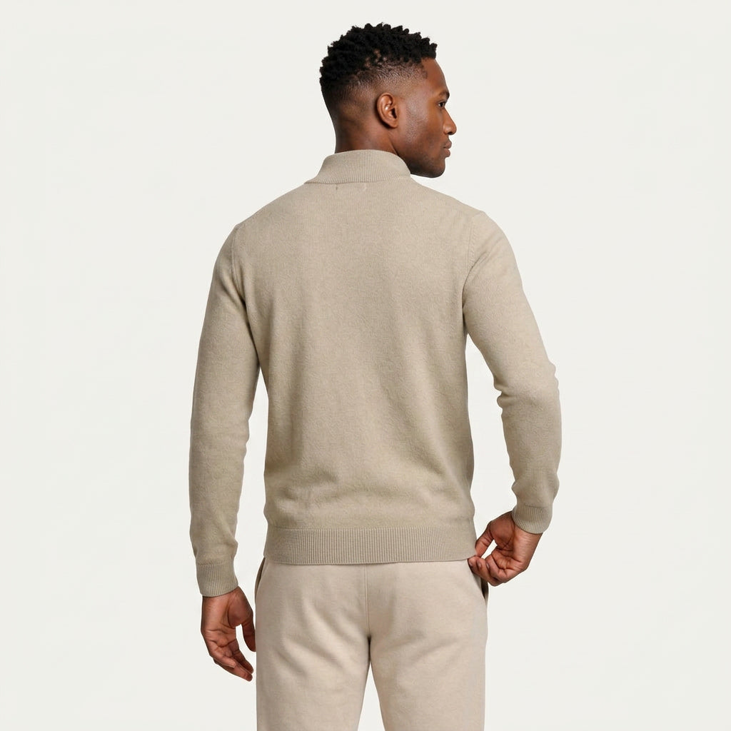 Pull Camionneur Homme Col Zippé