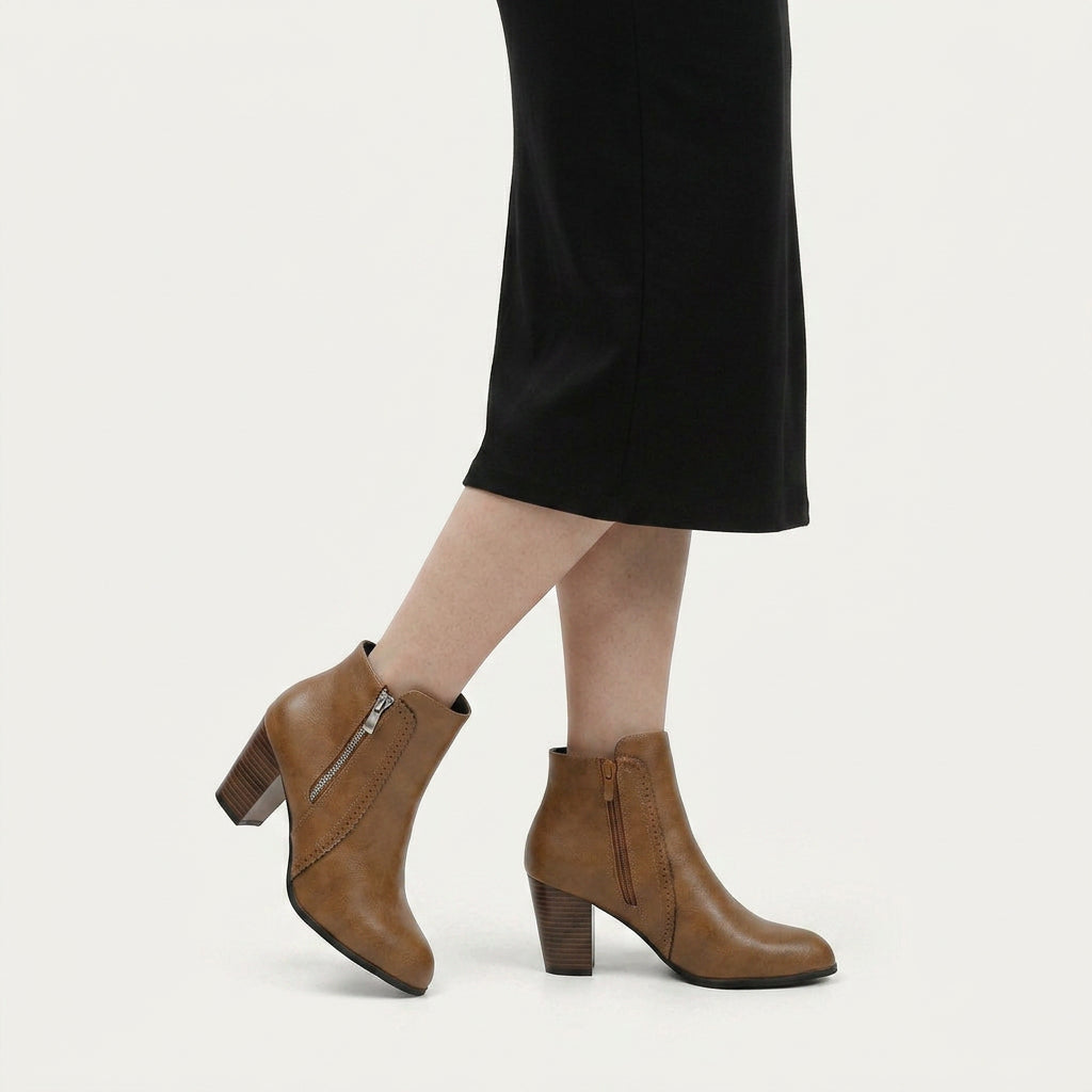 Bottines Femme à Talon Carré