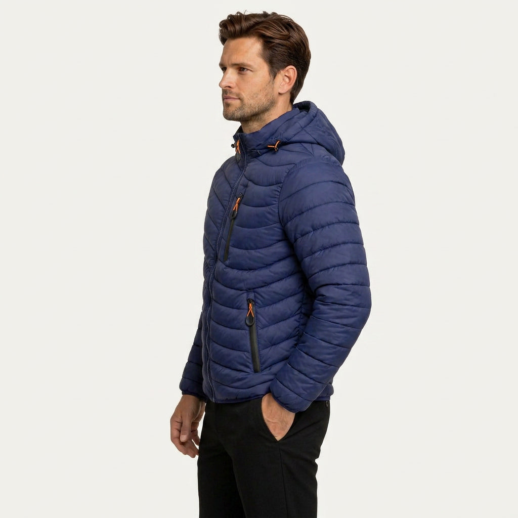 Doudoune Homme à Capuche Amovible